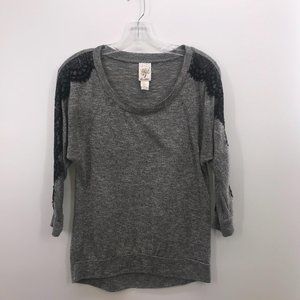 SELF ESTEEM GRAY 3/4 SLEEVE TSHIRT‎